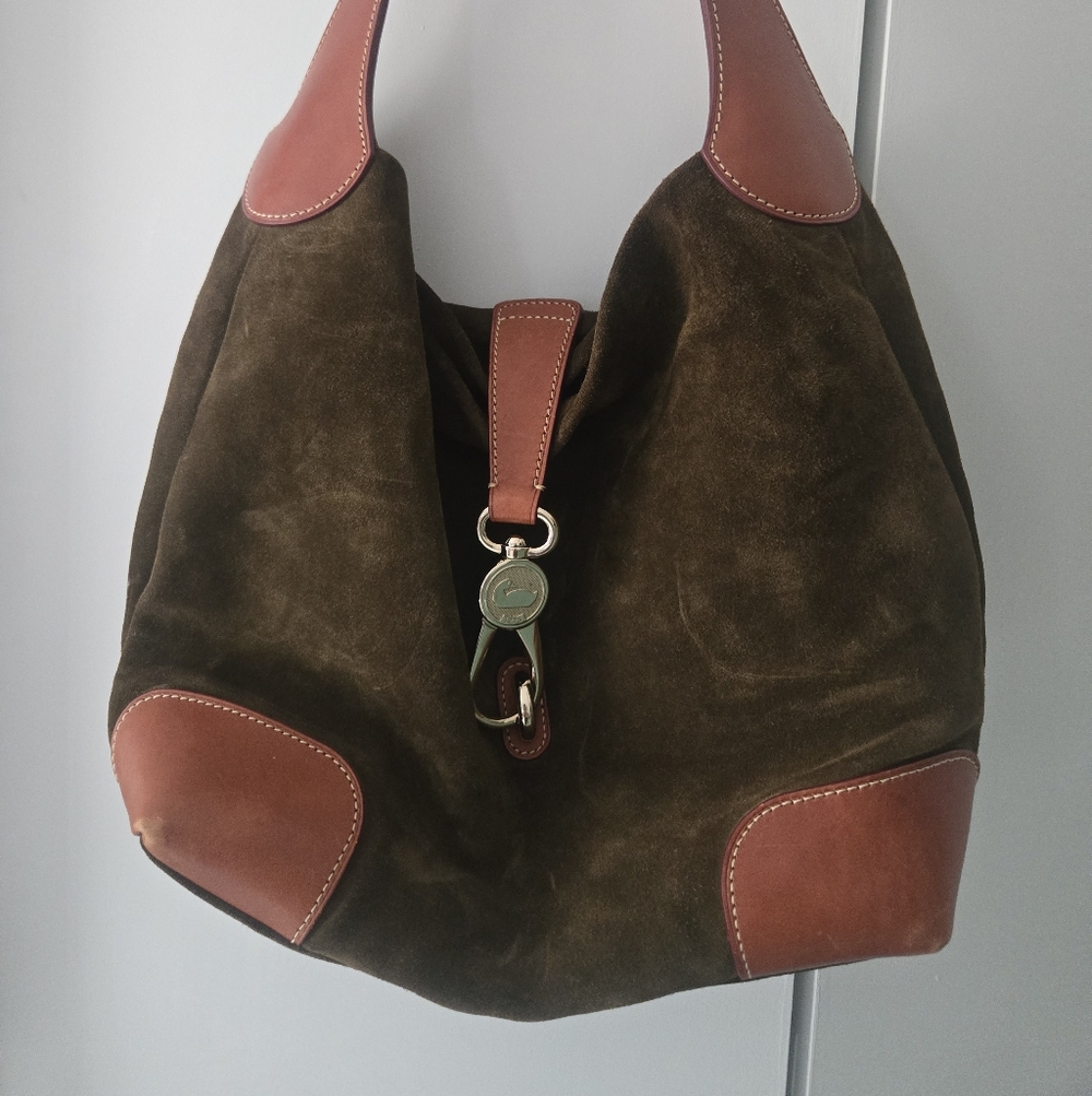 Dooney & Bourke Brown and Tan Hobo Bag - Picture 9 of 11